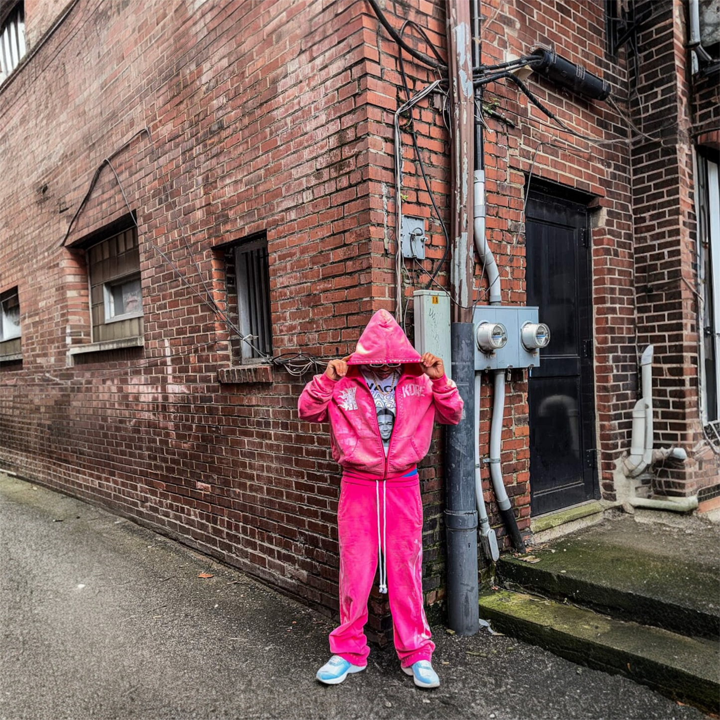 Pink Rhinestone Sweatsuit