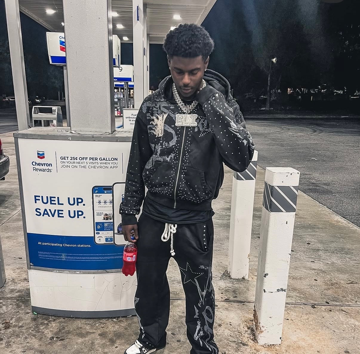 Black Rhinestone Sweatsuit